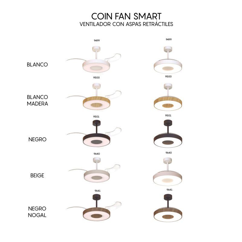 Светильник с вентилятором Mantra COIN FAN 9500