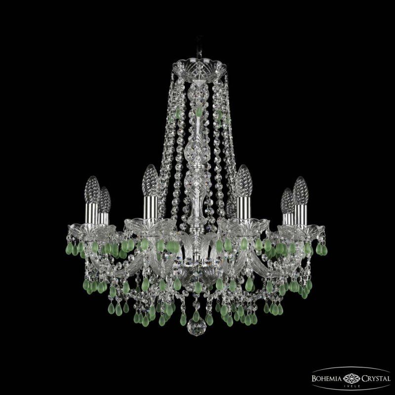 Подвесная люстра Bohemia Ivele Crystal 1410 1410/8/195/h-60 Ni V5001