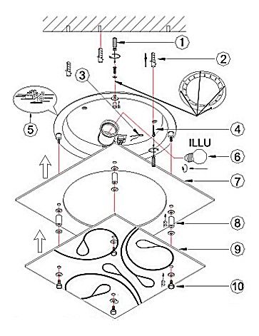 Накладной светильник Globo Jasmina 40408