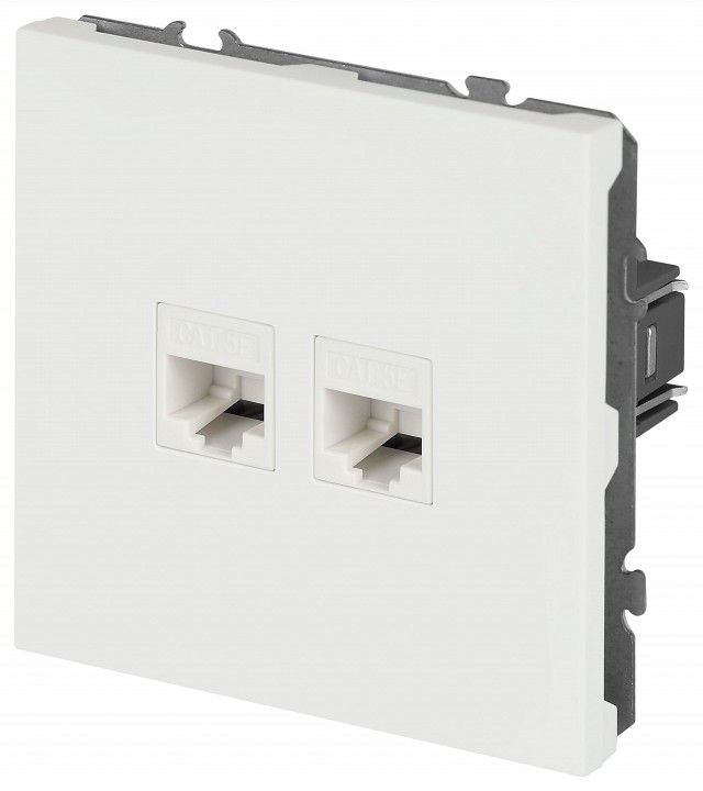 Розетка двойная Ethernet RJ-45 без рамки Эра Galaxy Б0070770