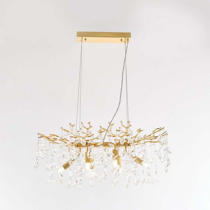 Подвесная люстра Arte Milano Веточка 230210.700.6.E14.D2 GD BUT-Clear
