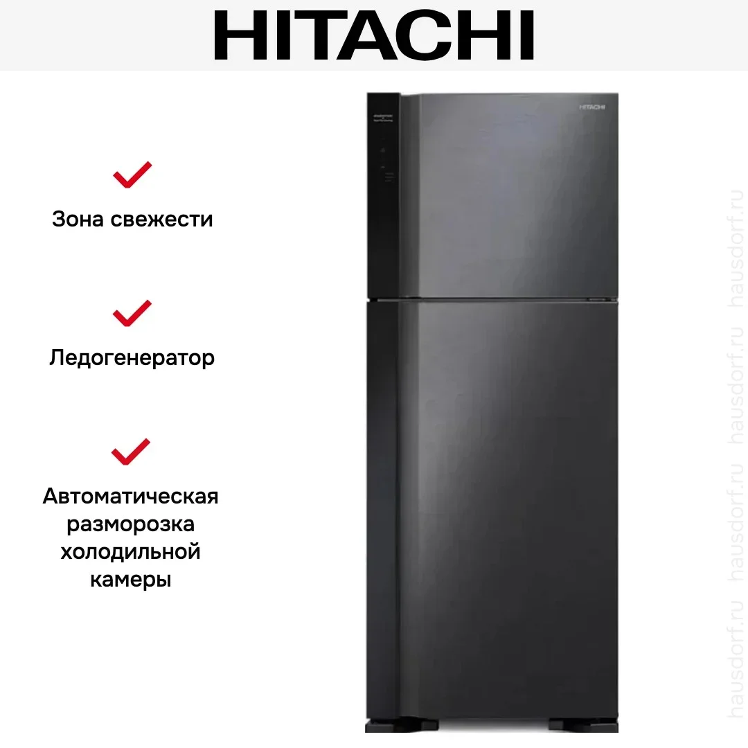 Холодильник Hitachi HRTN7489DFBBKCS