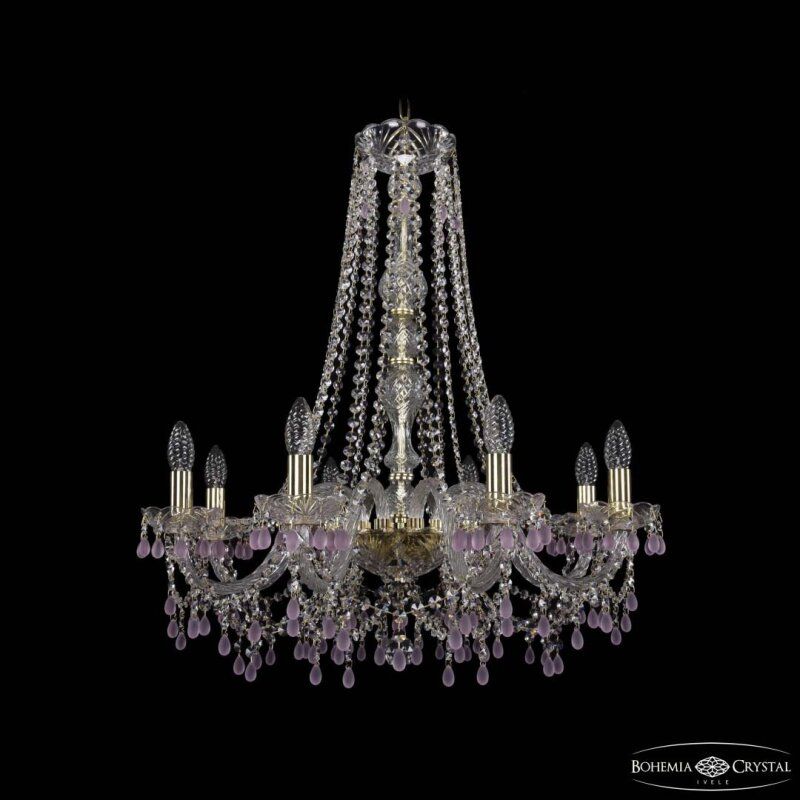 Подвесная люстра Bohemia Ivele Crystal 1410 1410/8/240/h-74 G V7010
