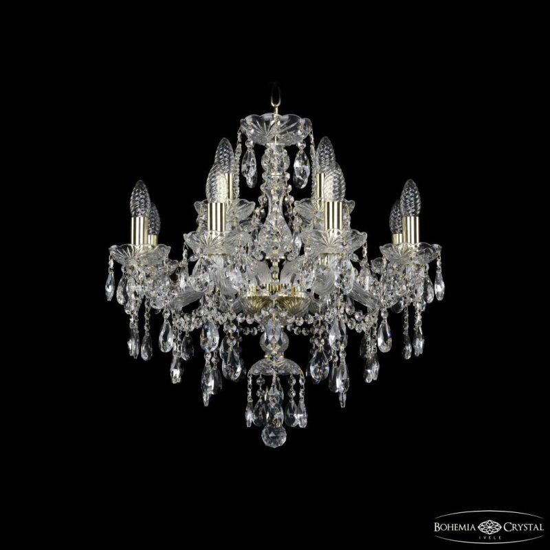 Подвесная люстра Bohemia Ivele Crystal 1415 1415/8+4/200 G