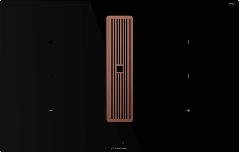 Индукционная варочная панель с вытяжкой Kuppersbusch KMI 8350.0 SR Copper