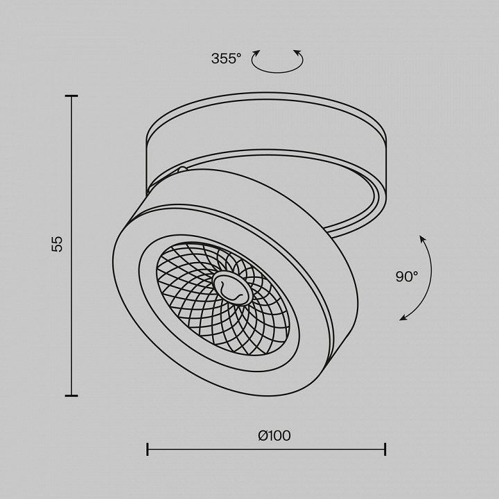 Накладной светильник Maytoni Technical Magic C022CL-12W4K-B-1
