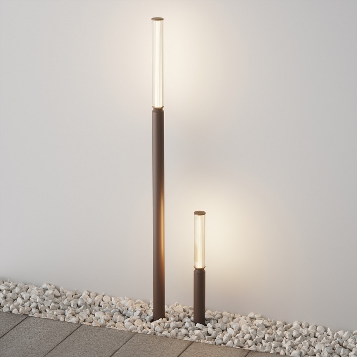 Наземный высокий светильник Maytoni Outdoor Lit O593FL-L12BR3K