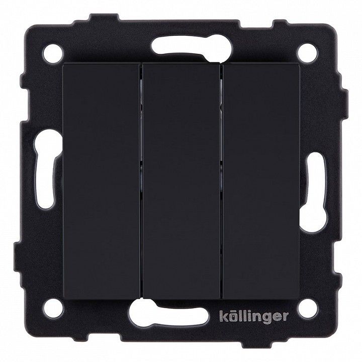 Выключатель трехклавишный без рамки Kollinger  REA-S-012BM
