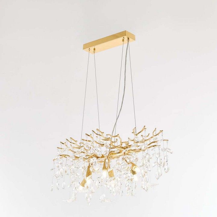 Подвесная люстра Arte Milano Веточка 230210.700.6.E14.D2 GD BUT-Clear