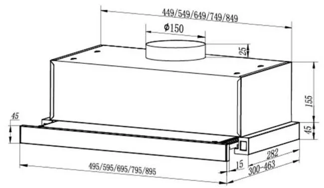 Вытяжка Faber AMPIRA WH 90