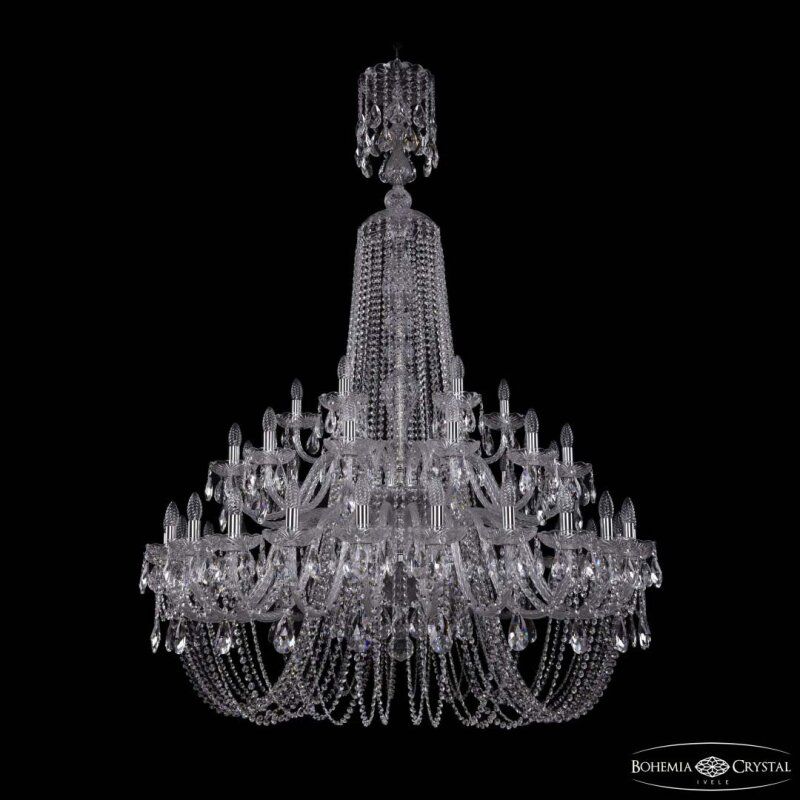 Подвесная люстра Bohemia Ivele Crystal 1402 1402/24+12+6/460/XL-176/2d Ni