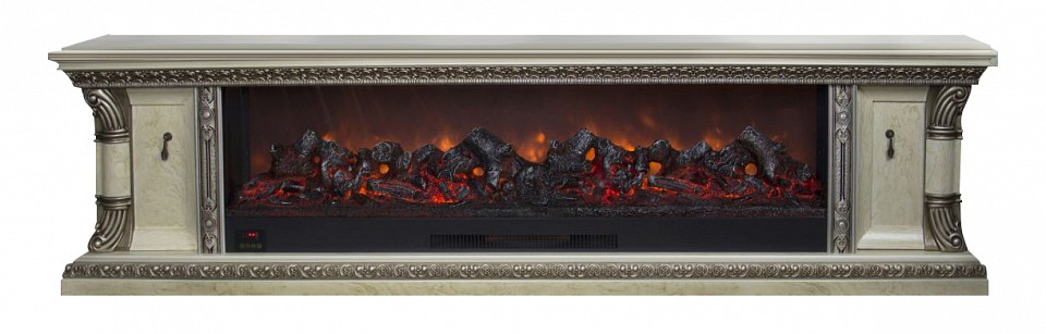 Комплект из электрокамина напольного и портала (200x45x53.5 см) Георгия Deluxe Premier S130 Г000002