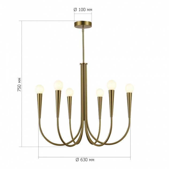 Люстра на штанге ST-Luce Dutchess SL1243.303.06