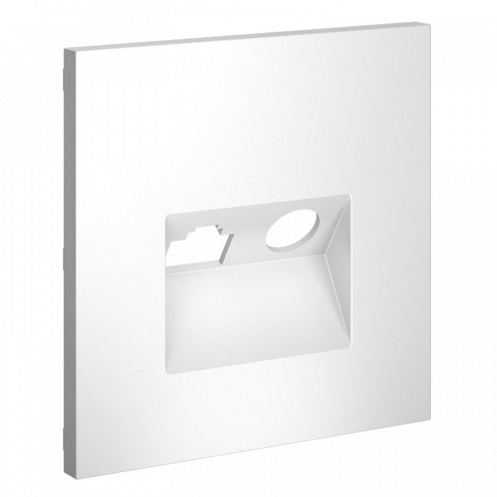 Накладка для ТВ-розетки и RJ-11 или RJ-45 Voltum S70 VLS002702