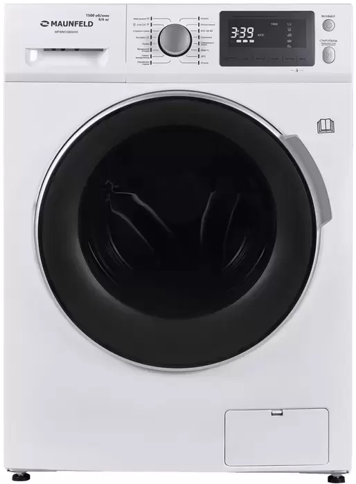 Стиральная машина с сушкой и паром Maunfeld MFWM1586WHS