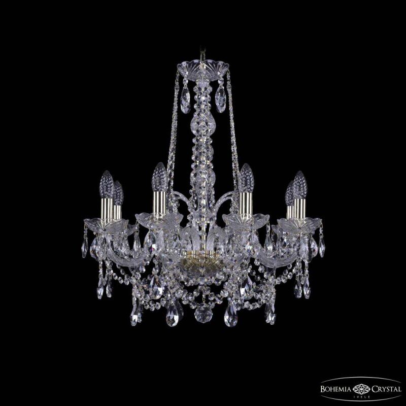 Подвесная люстра Bohemia Ivele Crystal 1411 1411/8/195/h-65 G