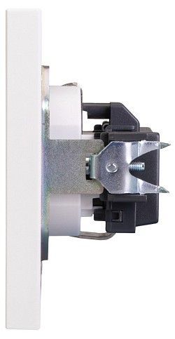 Розетка с заземлением и со шторкой, без рамки Kranz STRONG KR-78-0701-4