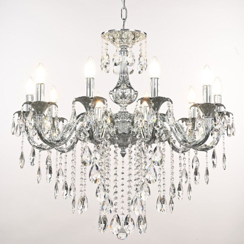 Подвесная люстра Bohemia Ivele Crystal AL7901 AL79101/10/250 B Ni