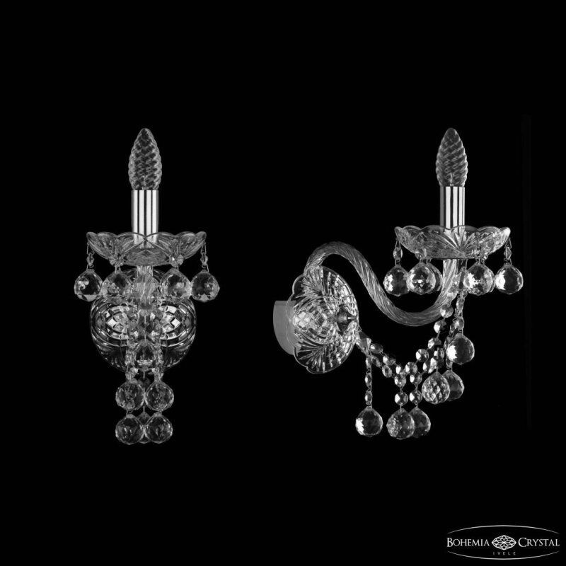 Бра Bohemia Ivele Crystal 1409 1409B/1/195/XL Ni