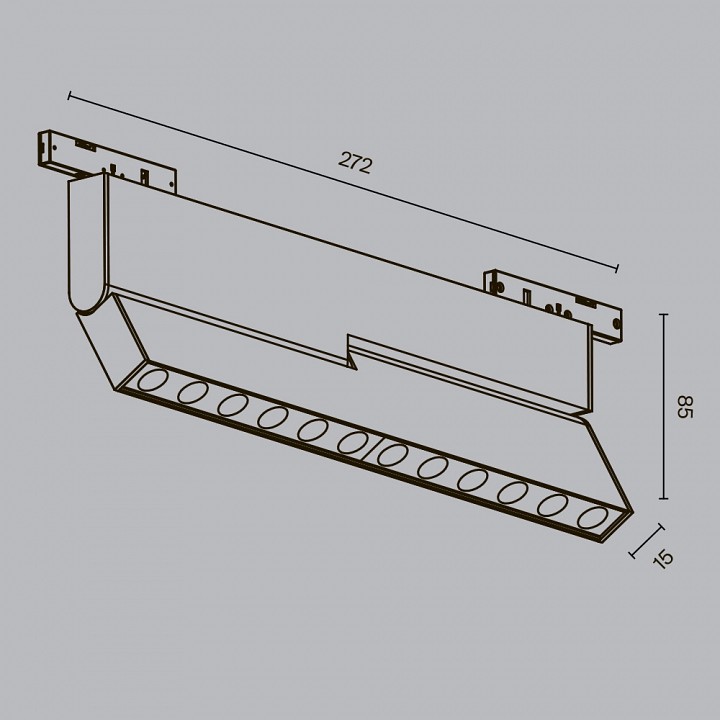 Накладной светильник Maytoni Technical Points Rot TR194-1-12W3K-M-B
