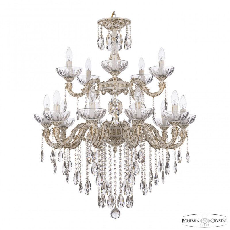 Подвесная люстра Bohemia Ivele Crystal AL7901 AL79101/10+5/250/2D B WMG P Clear/M-1H