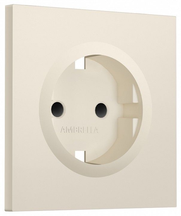 Накладка для розетки с заземлением и со шторками Ambrella Volt SIGMA SP3270
