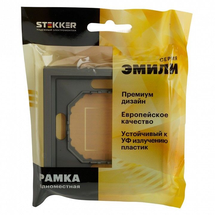 Рамка на 1 пост Stekker Эмили 49962