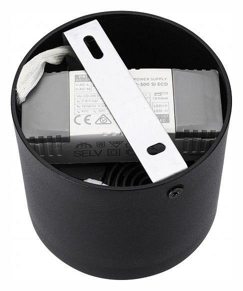 Накладной светильник iLedex Metrica 113-12W-D100-4000K-24DG-BK