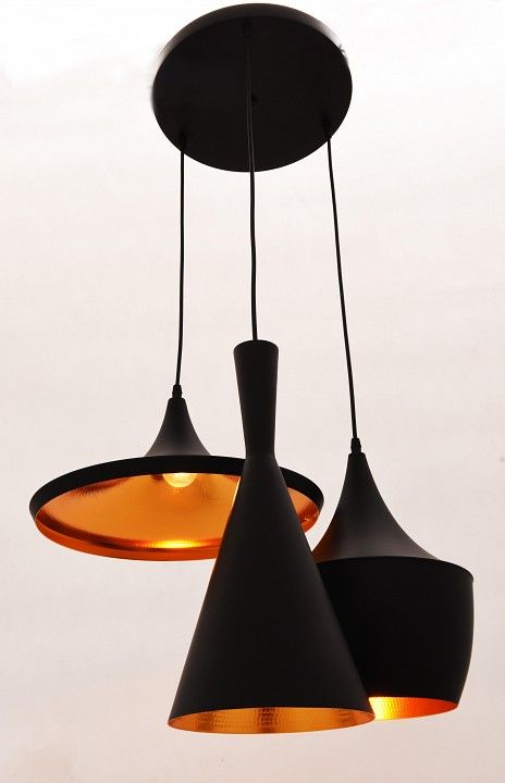 Подвесной светильник LUMINA DECO Foggi LDP 7712-3 BK