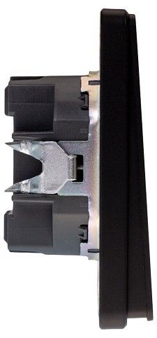Выключатель двухклавишный без рамки Kranz ROUND KR-78-0706-3