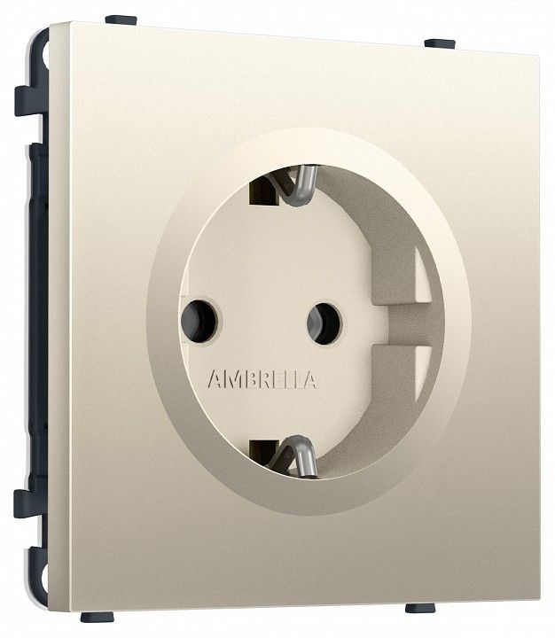 Розетка с заземлением, без рамки Ambrella Volt MS MS546010