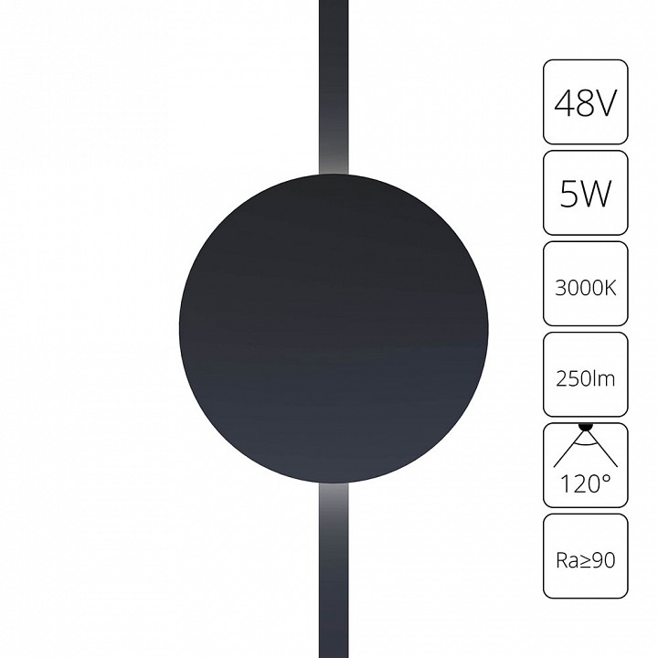 Накладной светильник Arte Lamp Rapid A1163PL-1BK