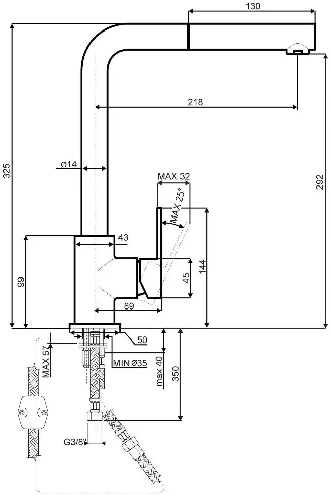 Смеситель Smeg MID1CR