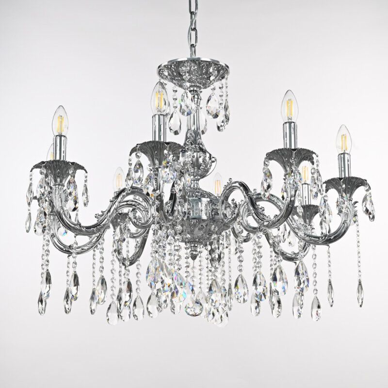 Подвесная люстра Bohemia Ivele Crystal AL7901 AL79101/8/250 A Ni