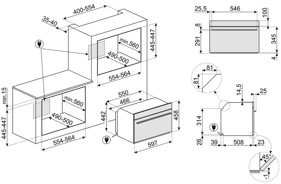Духовой шкаф Smeg SO4102M1G