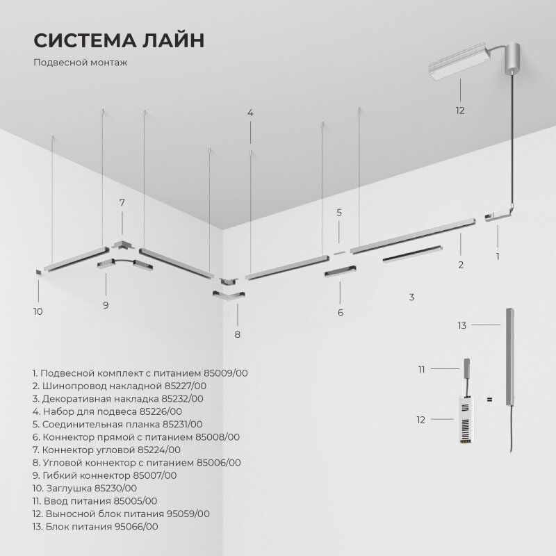 Светильник на штанге Elektrostandard Line Magnetic 85525/01