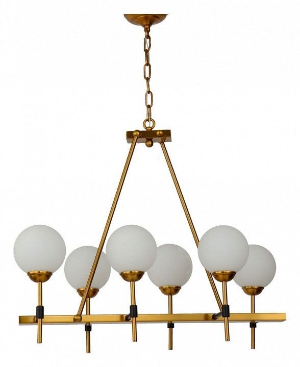 Подвесная люстра LUMINA DECO Aldono LDP 7004-6 MD+BK