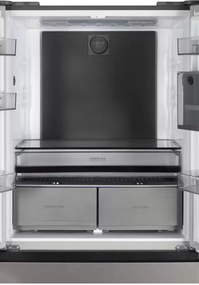 Четырехдверный холодильник Korting KNFF 82535 X