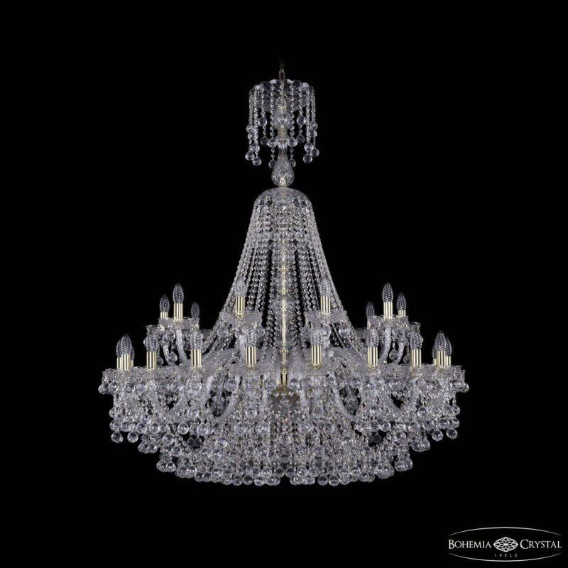 Подвесная люстра Bohemia Ivele Crystal 1409 1409/20+10/400/XL-132 G
