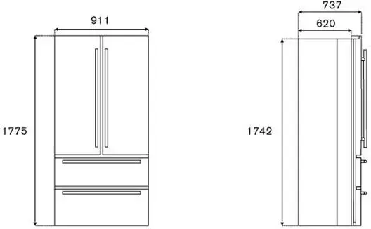 Холодильник Bertazzoni REF904FFNXTC