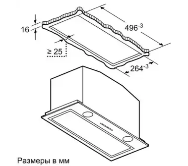 Встраиваемая вытяжка Neff D55ML66N1