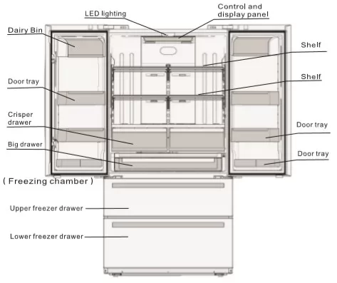 Холодильник Bertazzoni REF90X