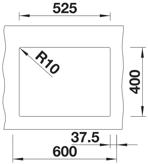 Мойка BLANCO SUBLINE 340/160-U Silgranit кофе, чаша справа