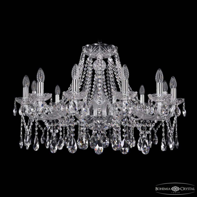 Подвесная люстра Bohemia Ivele Crystal 1413 1413/12/300 Ni
