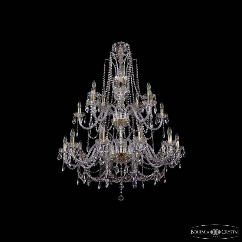 Подвесная люстра Bohemia Ivele Crystal 1411 1411/10+5+5/360/2d G