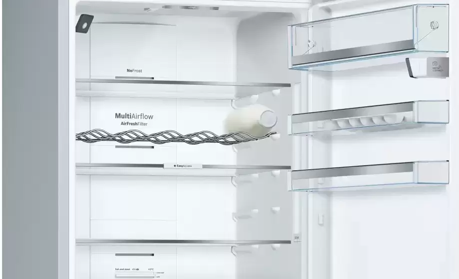 Холодильник с нижней морозильной камерой BOSCH KGN56HI20R