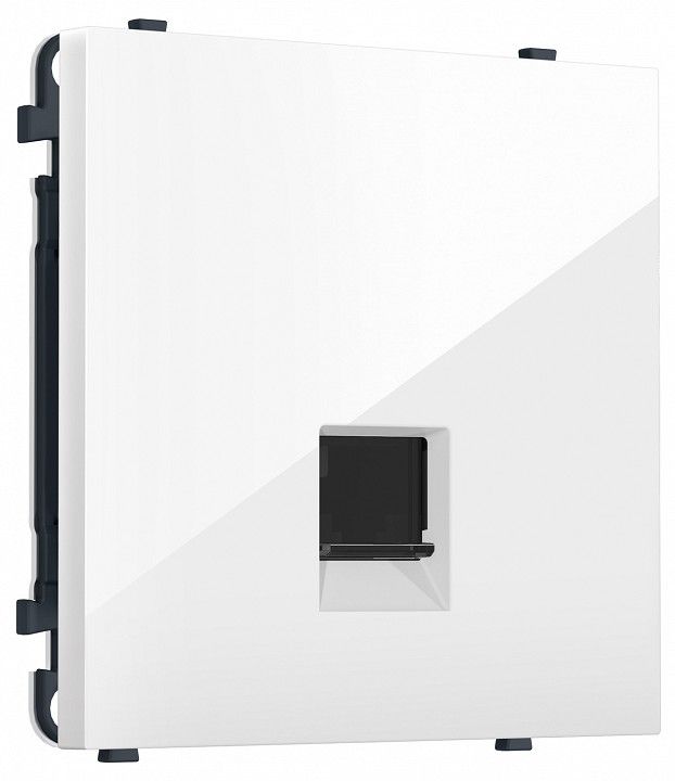 Розетка Ethernet RJ-45 экранированная и со шторками, без рамки Ambrella Volt MS MS112005