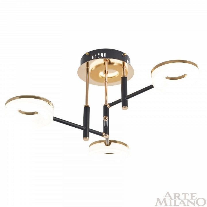 Потолочная люстра Arte Milano Ferrara-72999 272999/3 BK/GD