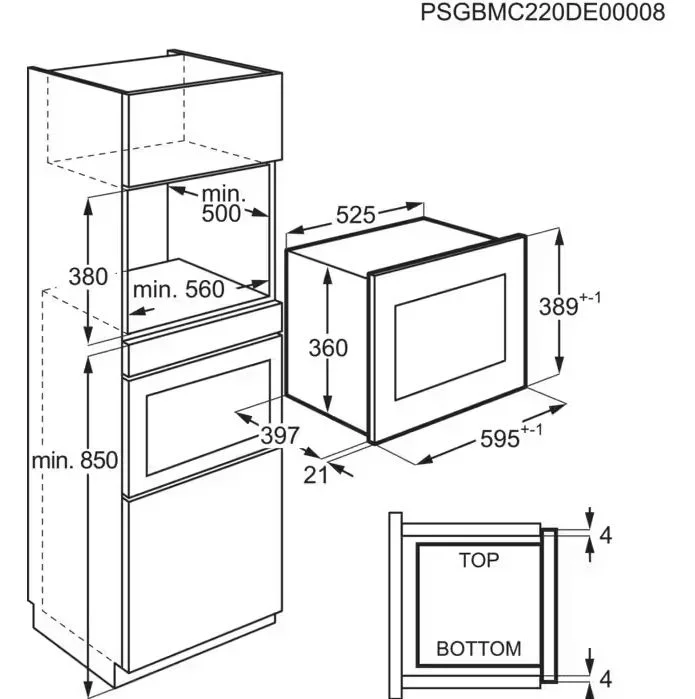 Встраиваемая микроволновая печь AEG NMB6G261TB