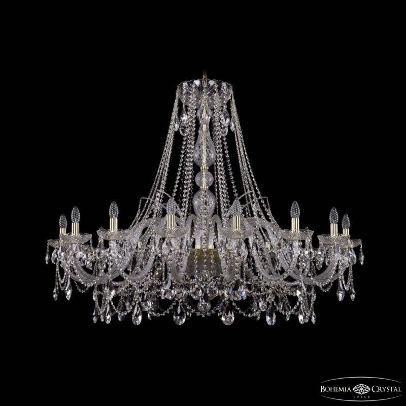 Подвесная люстра Bohemia Ivele Crystal 1411 1411/16/460 G